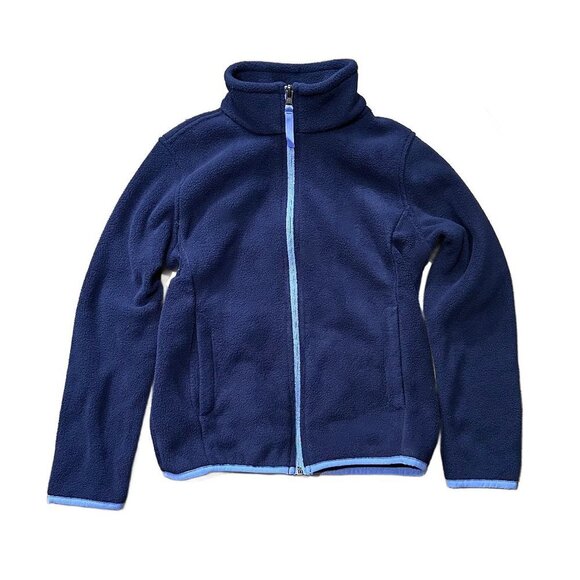 NEW Amazon Essentials Girls and Toddlers' Polar Fleece Full-Zip Mock Jacket Navy - Picture 5 of 6